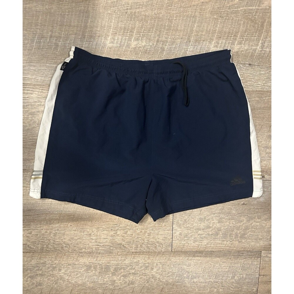 adidas Blue Climalite Shorts Men Large Blue Running Athletic Mesh Lined Track